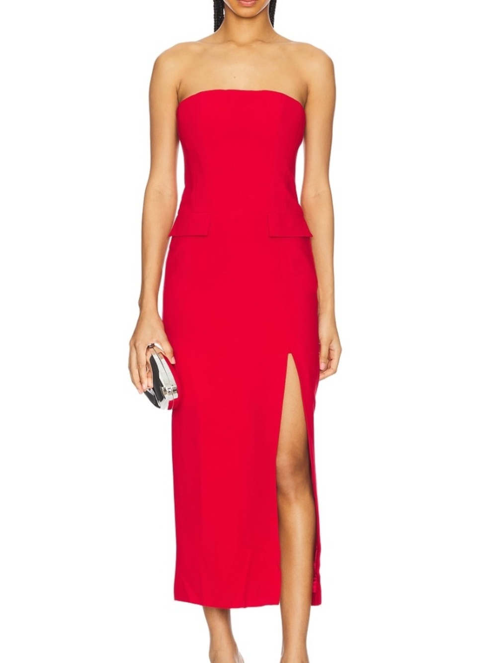 Bardot Nikki Strapless Midi Dress